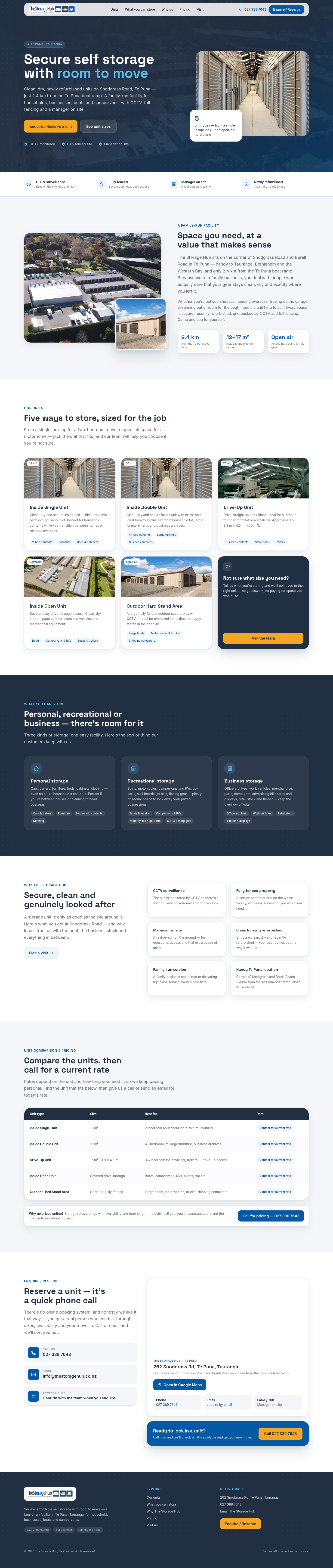 Preview of Option B — The Modern redesign for The Storage Hub