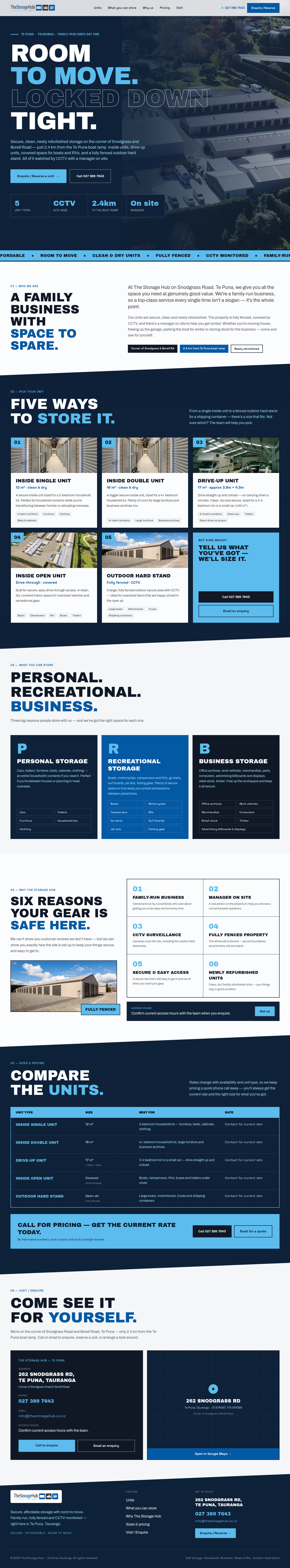 Preview of Option C — The Bold redesign for The Storage Hub